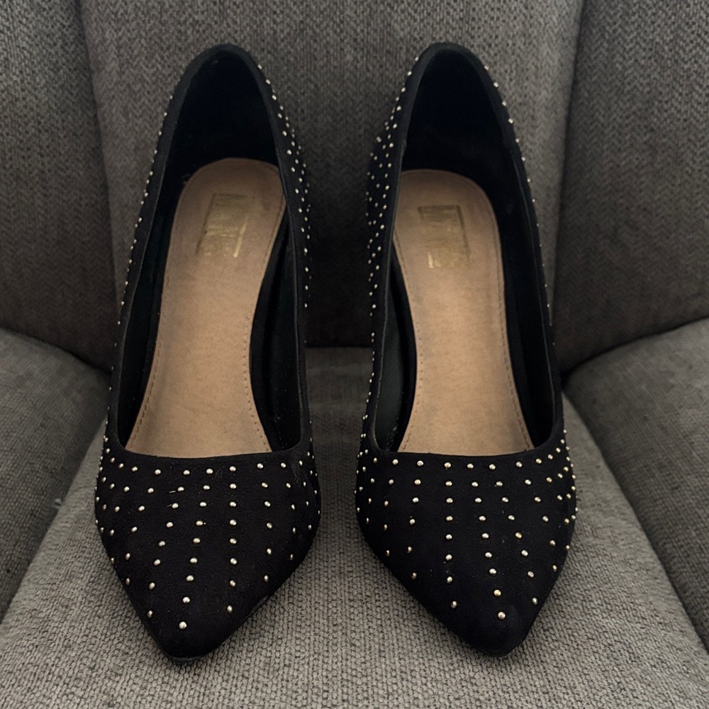Mix No. 6 Black Studded Heels